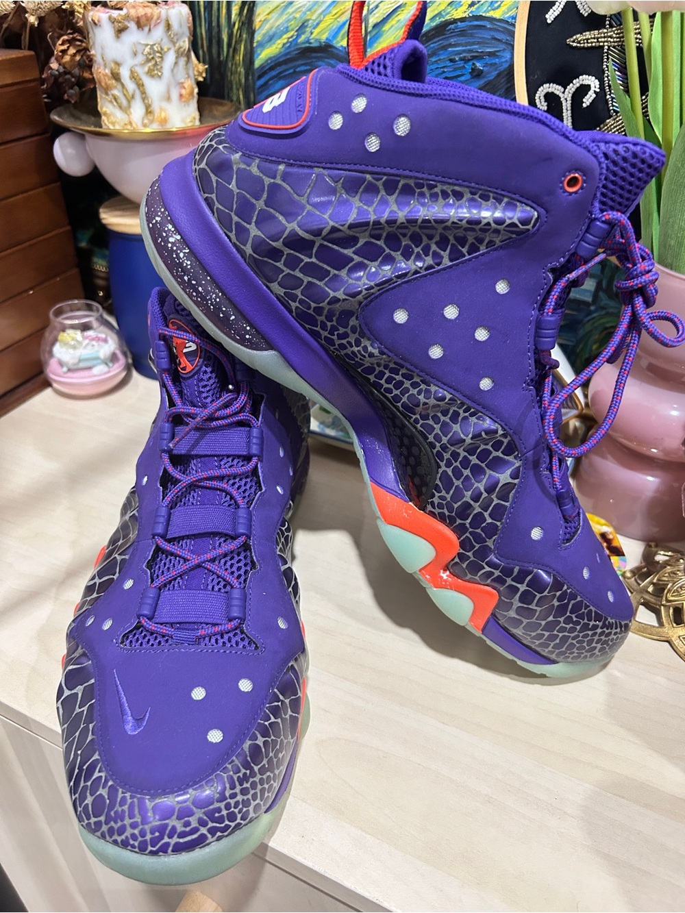 2013 Nike Barkley Foamposite (555097-581）Phoenix Suns Basketball Sneakers M 13